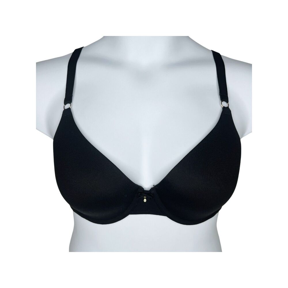 Soma Embraceable Average Coverage Bra sz 38C * Black Lightly Lined T-Shirt Bra